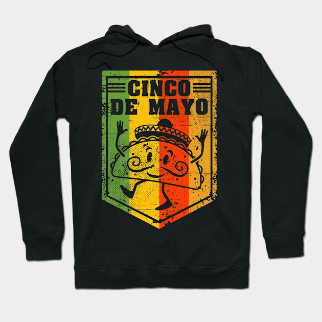 Cinco de Mayo Dancing Taco Hoodie by RadStar